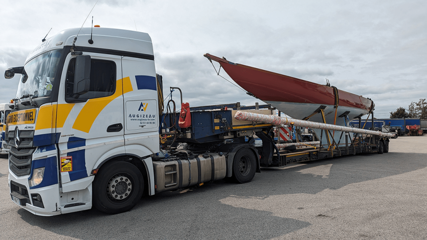 Transport d'un voilier